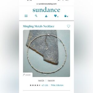 Sundance Catalog ‘mingling metals’ necklace